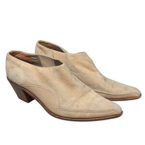 Via Spiga Rachel‎ Sz 8.5 Tan Suede Leather Oxford Ankle Boots